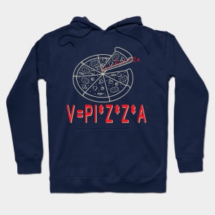 Formula for the Volume of Pizza Pi Hoodie